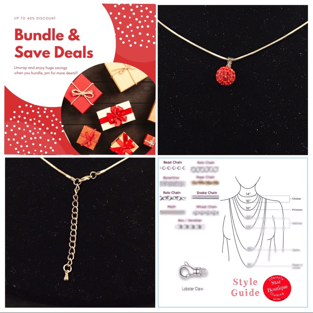 Crimson Sphere pedant & necklace